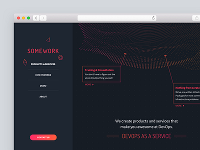 Somework clean design devops fff hire mikleo red ui uk ux work