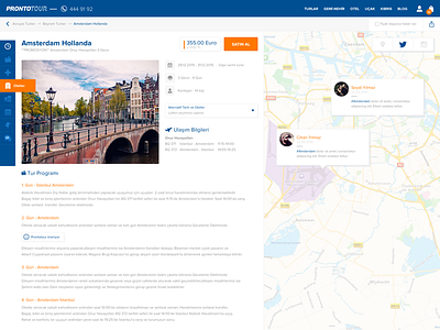 Prontotour Detail Page design redesign ui ux web