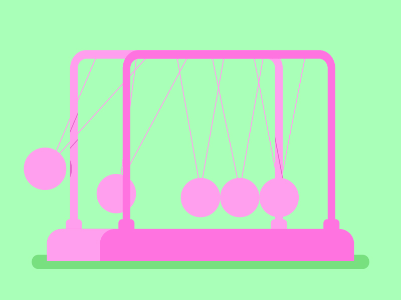 Newton Cradle animation beer cradle daan de design gif loop motion newton