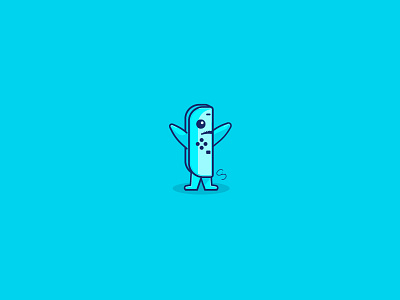 Left Joycon/Shark controller gaming illustration joycon left left shark mashup nintendo switch vector