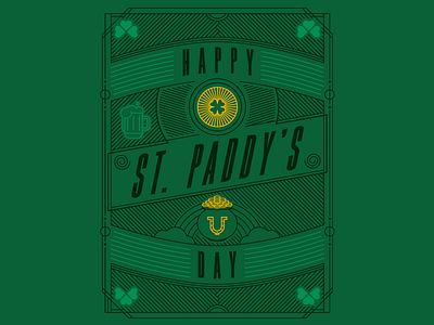 St. Paddy's Day art beer clover design green holiday illustration line art lucky shamrock st. paddys day st. patricks day