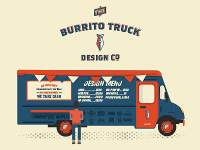 Dribble Shot Foodtruck design graphic design illustration poster