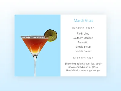 Recipe Modal/ Popup card dailyui day40 illustration modal popup recipe sketch