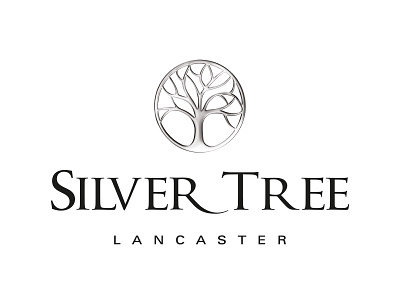 Silver Tree Jewellery logo brand chrome rendered tree of life