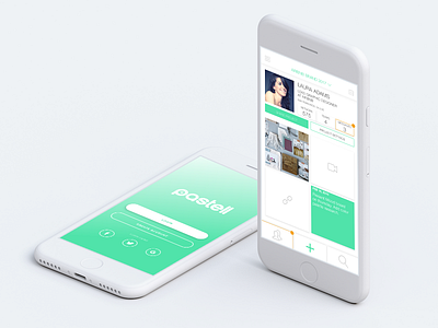 Pastell mockup design identity ios ui ux