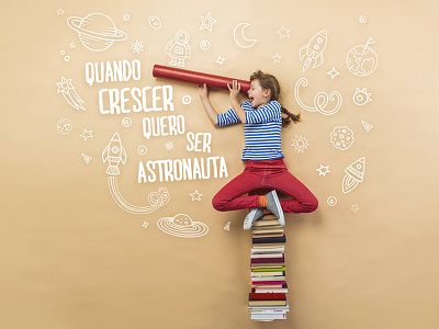 Children's Day astronaut child dream galaxy kid space