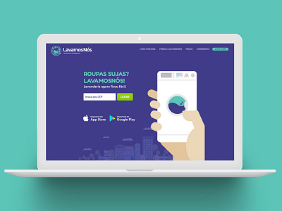 LavamosNos app clean delivery hand laundry machine site wash website