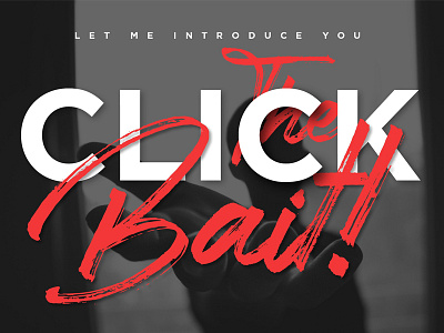 Clickbait logo font branding brush calligraphy font fonts hand lettering lettering logo script typography