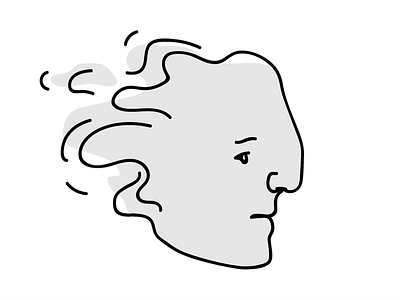 Portrait: Wasted Time conceptual doodle drawing face grayscale icon illustration people portrait