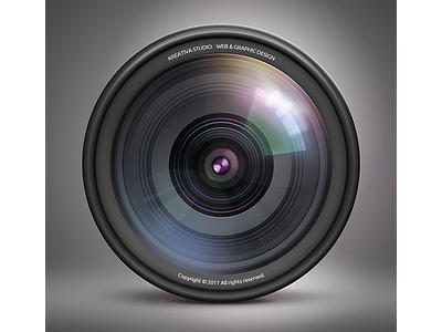 Camera lens illustrator