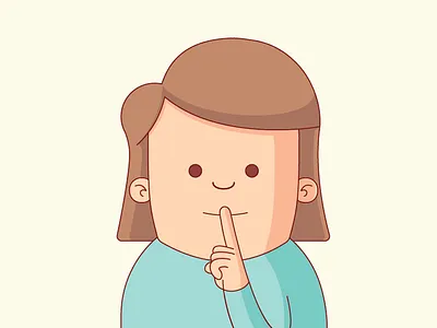 No Voice character child illustration person silent sketching voice