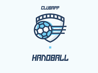 Clubapp - Handball Icon app ball branding club handball illustration logo shield