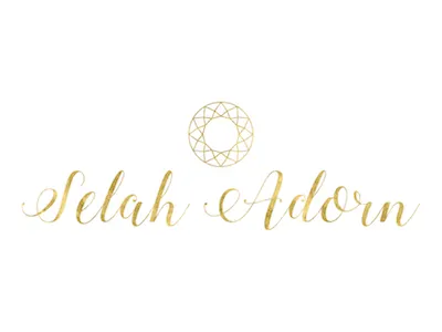 Selah Adorn Logo calligraphy logo feminine logo handwritten logo logo design