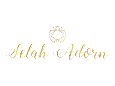 Selah Adorn Logo calligraphy logo feminine logo handwritten logo logo design