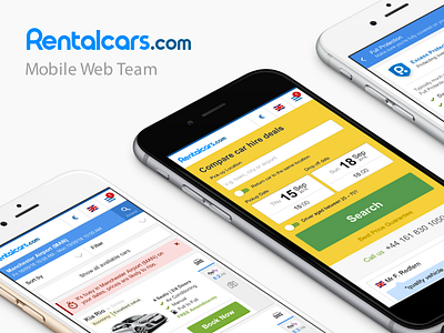 Rentalcars.com - Mobile Web mobile travel ui ux