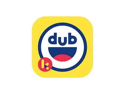 dub app icon kids logo smiley