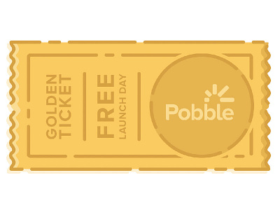 Golden Ticket borders flat flat style golden line art ticket voucher website