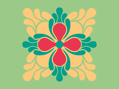 The Bright Side [1] abstract color colorful colors digital flower geometric graphic graphic design print symmetry vector