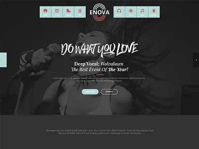 Enova black events iconic metro music stylish trendy