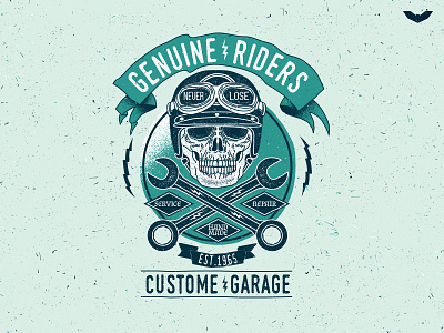 Vintage Hot Rod Badge - 02 cars custom fast garage googles helmet racer racing rider skull speed tools