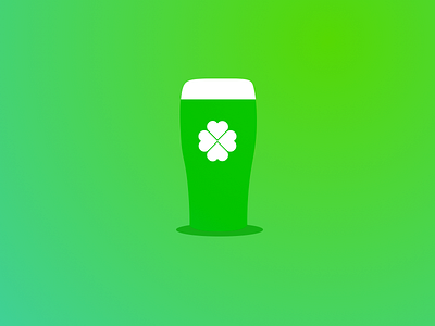 Happy St Paddys Day clover design green guiness irish sketch st patricks day