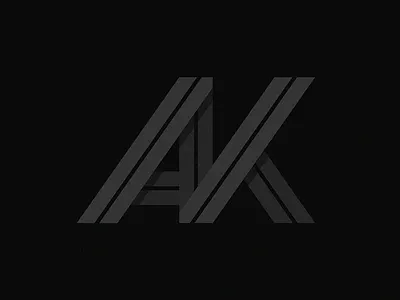 Ak Acronym acronym branding identity lettermark logo logomark