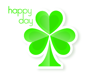 Happy St. Patrick's Day shamrock vector
