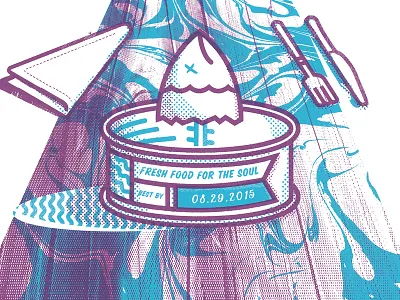My Morning Jacket - 08.29.2015 - Gig Poster Detail gig illustration music poster
