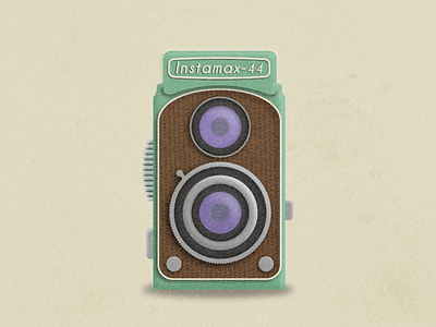 Lil' Green Camera camera green illustration photography retro texture vector vintage