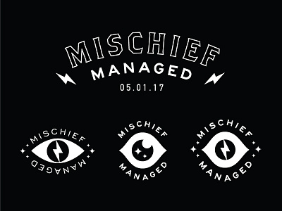 Mischief Managed bolt eye harry potter koozie lightning lockup magic print sparkle wip