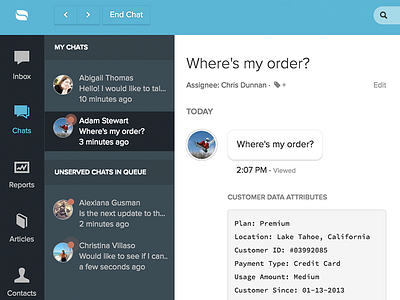 Live Chat UI Navigation with Pulsators colors dashboard desktop flat highlight iframe minimal pop up simple ui ux web app