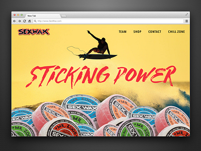 Daily Ui #003 - Landing Page 300 daily ui landing page sexwax surf wax