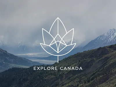 Explore Canada british columbia canada explore icon line logo maple leaf mountain nature tree vector west coast