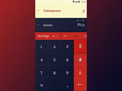 Daily Ui 004 Measurement Converter/Calculator 004 calculator cooking daily ui design ui ux