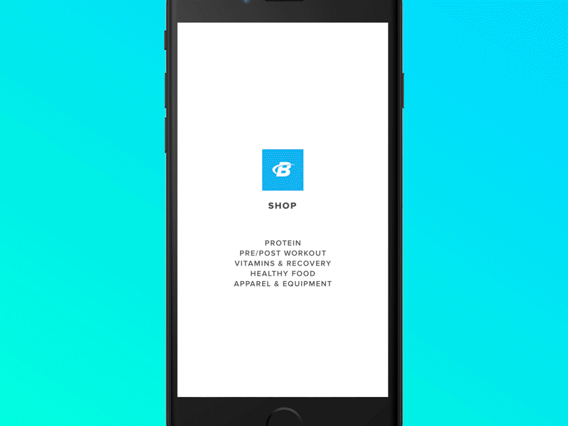 B-Store - Splash & Login Animation app ios login principle prototype