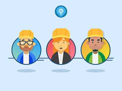 Inspector Team Illustration graphic illustration illustration inspectors team