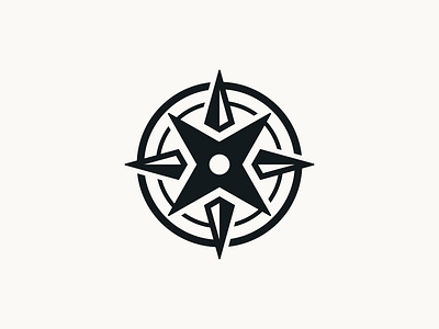 Compass Logo badge compass flat illustration journey logo logo design mark nautical north south travel