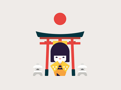Torii Kokeshi japan kokeshi kokeshi doll nihon nippon tori toro