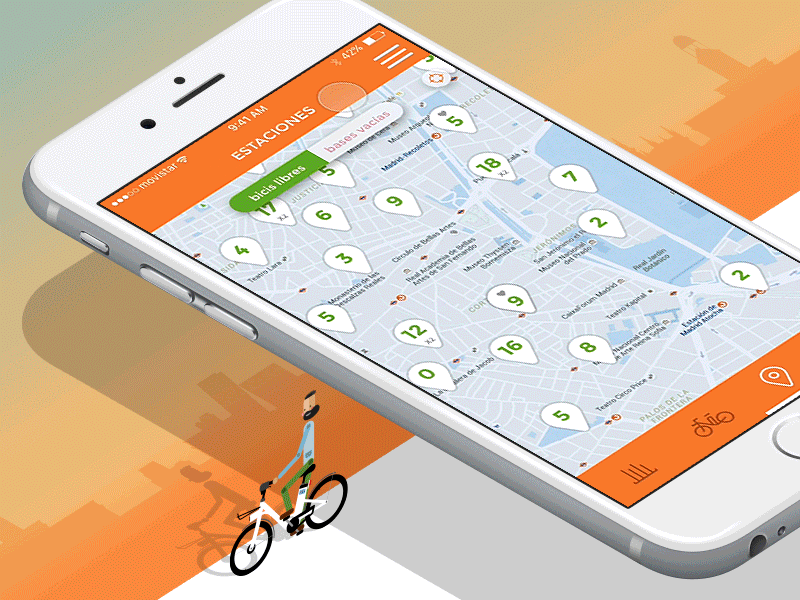 Bicimad - Stations bicimad gif principle redesign ux