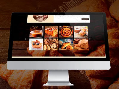 baked goods web design logo project web