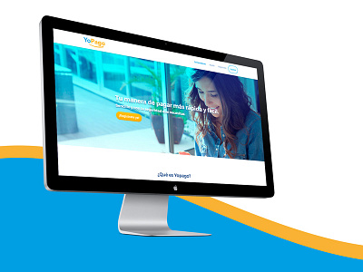 YoPago web design fold gradient html5 landing page responsive web website