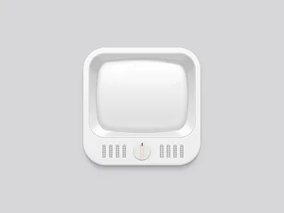 Old TV redesign icon tv