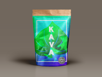 Packaging for a Hawaiian Kava Company gradients hawaii kava sea sun waves