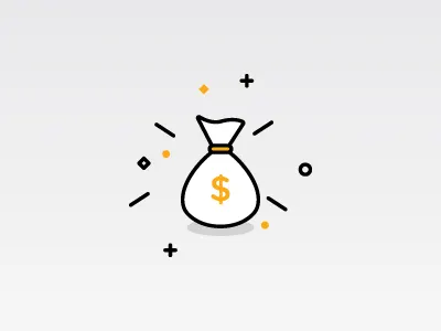 Money bag Icon bag icon illustration line money vector