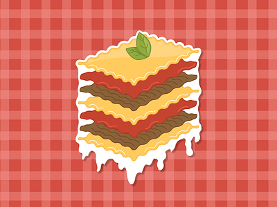 Falling Lasagna falling italian lasagna sticker sticker mule