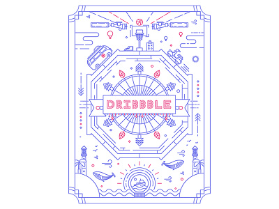 Hello Dribbble! first illustration shot