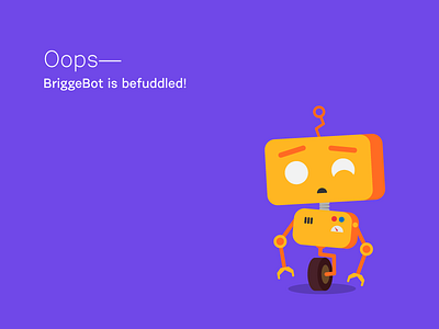 App Error Page app crash error robot