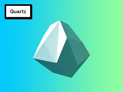 Quartz 3d cgi gradient quartz
