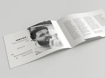 Interdisciplinary Research Conference - Brochure black and white brochure layout typography white space