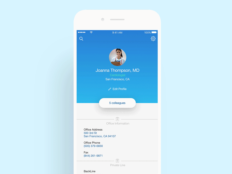 Doctor Profile daily ui doctor profile medical medicine profile ui ux